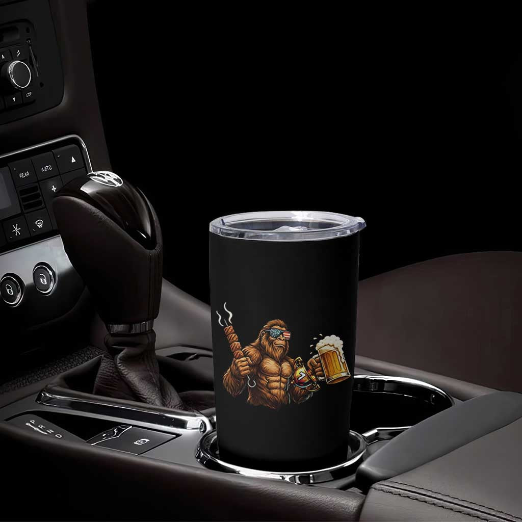 Funny Bigfoot BBQ Party Tumbler Cup Sasquatch Drinking Beer Celebrate Championship