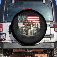 Bigfoot Dirt Bike Spare Tire Cover Patriotic Sasquatch American Flag - Wonder Print Shop