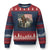 Bigfoot Dirt Bike Ugly Christmas Sweater Patriotic Sasquatch American Flag - Wonder Print Shop