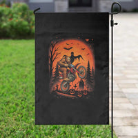 Bigfoot Dirt Bike Garden Flag Sasquatch Halloween Creepy Biker - Wonder Print Shop