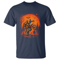 Bigfoot Dirt Bike T Shirt Sasquatch Halloween Creepy Biker - Wonder Print Shop