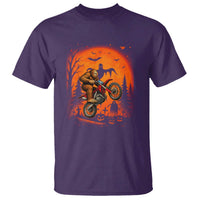 Bigfoot Dirt Bike T Shirt Sasquatch Halloween Creepy Biker - Wonder Print Shop