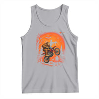 Bigfoot Dirt Bike Tank Top Sasquatch Halloween Creepy Biker - Wonder Print Shop