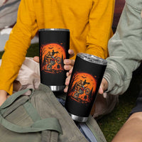 Bigfoot Dirt Bike Tumbler Cup Sasquatch Halloween Creepy Biker