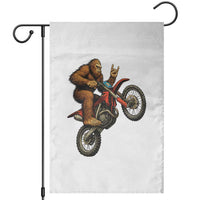 Bigfoot Dirt Bike Garden Flag Motocross Sasquatch Rock On Hand - Wonder Print Shop
