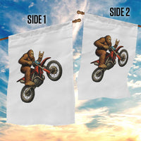 Bigfoot Dirt Bike Garden Flag Motocross Sasquatch Rock On Hand - Wonder Print Shop