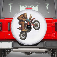 Bigfoot Dirt Bike Spare Tire Cover Motocross Sasquatch Rock On Hand - Wonder Print Shop