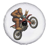 Bigfoot Dirt Bike Spare Tire Cover Motocross Sasquatch Rock On Hand - Wonder Print Shop