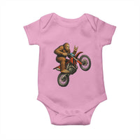Bigfoot Dirt Bike Baby Onesie Motocross Sasquatch Rock On Hand - Wonder Print Shop