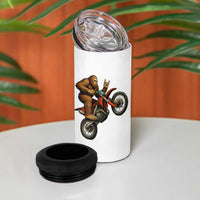 Bigfoot Dirt Bike 4 in 1 Can Cooler Tumbler Motocross Sasquatch Rock On Hand