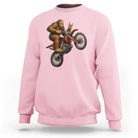 Bigfoot Dirt Bike Sweatshirt Motocross Sasquatch Rock On Hand - Wonder Print Shop