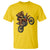 Bigfoot Dirt Bike T Shirt Motocross Sasquatch Rock On Hand - Wonder Print Shop