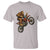 Bigfoot Dirt Bike T Shirt Motocross Sasquatch Rock On Hand - Wonder Print Shop