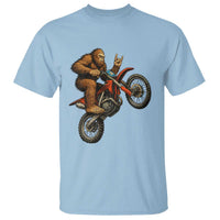 Bigfoot Dirt Bike T Shirt Motocross Sasquatch Rock On Hand - Wonder Print Shop