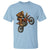 Bigfoot Dirt Bike T Shirt Motocross Sasquatch Rock On Hand - Wonder Print Shop