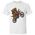 Bigfoot Dirt Bike T Shirt Motocross Sasquatch Rock On Hand - Wonder Print Shop