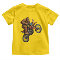 Bigfoot Dirt Bike Toddler T Shirt Motocross Sasquatch Rock On Hand - Wonder Print Shop