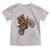 Bigfoot Dirt Bike Toddler T Shirt Motocross Sasquatch Rock On Hand - Wonder Print Shop