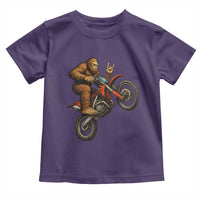 Bigfoot Dirt Bike Toddler T Shirt Motocross Sasquatch Rock On Hand - Wonder Print Shop