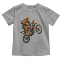 Bigfoot Dirt Bike Toddler T Shirt Motocross Sasquatch Rock On Hand - Wonder Print Shop