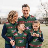 Funny Racing V-Neck Knit Sweater Vest If You Are Not First You Are Last - Wonder Print Shop