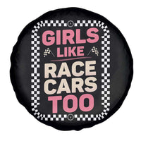 Racing Girl Spare Tire Cover Girls Like Race Cars Too - Wonder Print Shop