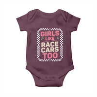 Racing Girl Baby Onesie Girls Like Race Cars Too - Wonder Print Shop