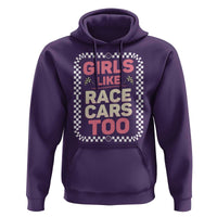Racing Girl Hoodie Girls Like Race Cars Too - Wonder Print Shop