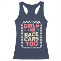 Racing Girl Racerback Tank Top Girls Like Race Cars Too - Wonder Print Shop