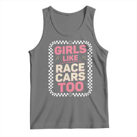 Racing Girl Tank Top Girls Like Race Cars Too - Wonder Print Shop