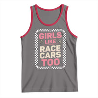 Racing Girl Tank Top Girls Like Race Cars Too - Wonder Print Shop