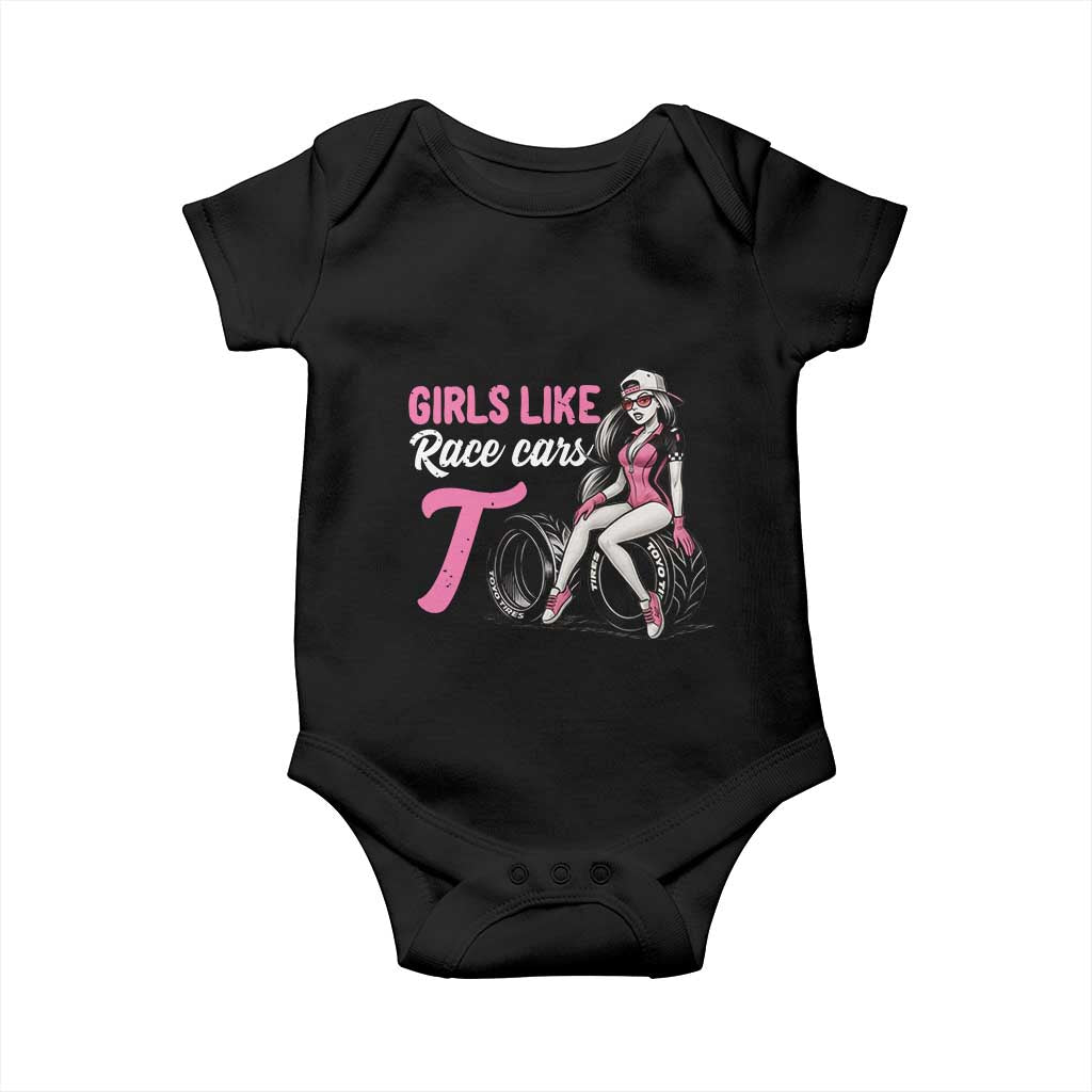 Racing Car Girl Baby Onesie Girls Like Race Cars Too - Wonder Print Shop