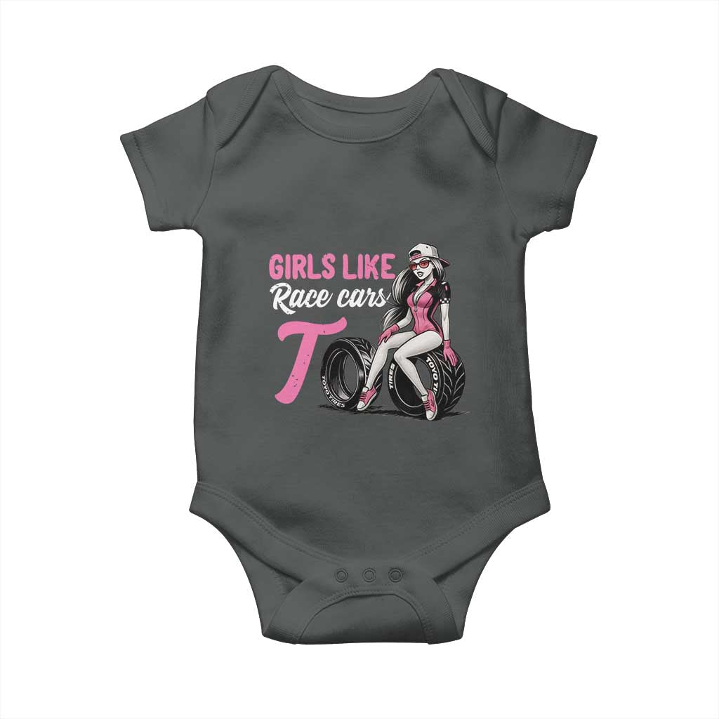 Racing Car Girl Baby Onesie Girls Like Race Cars Too - Wonder Print Shop