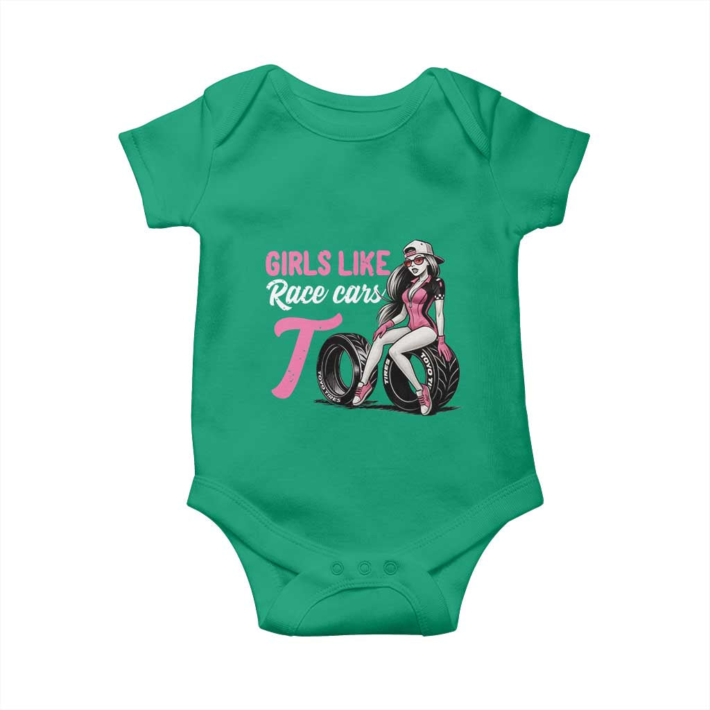 Racing Car Girl Baby Onesie Girls Like Race Cars Too - Wonder Print Shop
