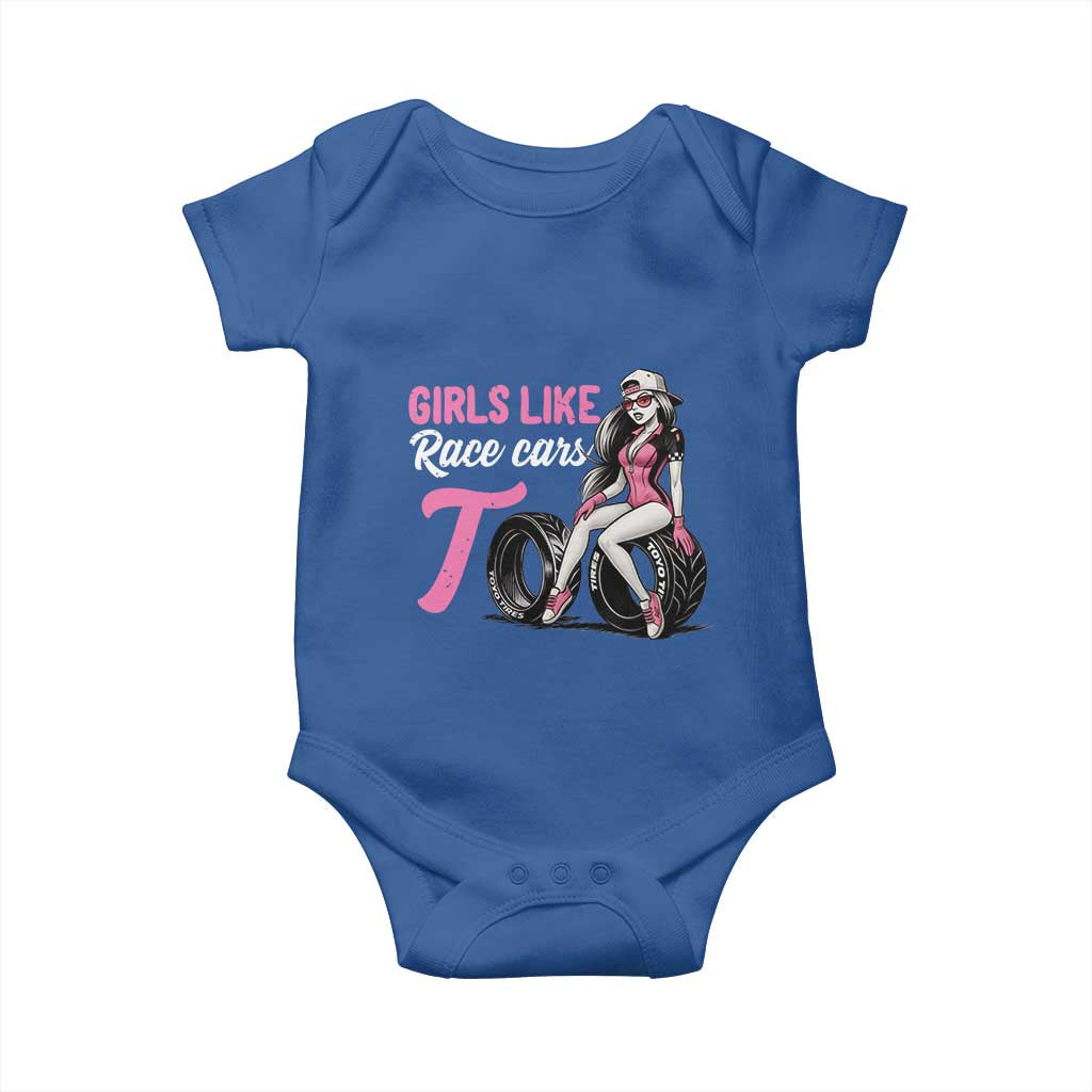 Racing Car Girl Baby Onesie Girls Like Race Cars Too - Wonder Print Shop