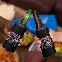 Racing Car Girl 4 in 1 Can Cooler Tumbler Girls Like Race Cars Too