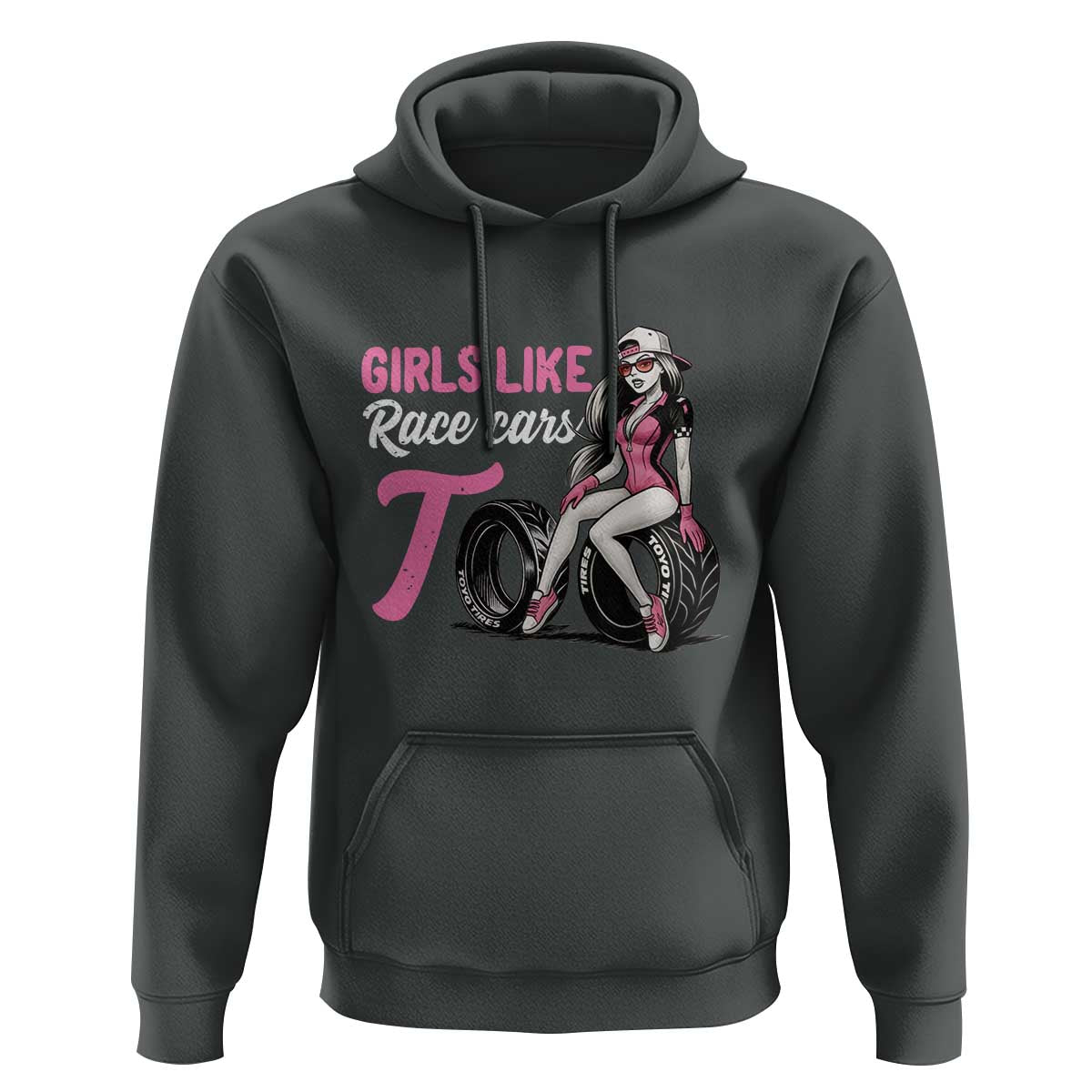 Racing Car Girl Hoodie Girls Like Race Cars Too - Wonder Print Shop