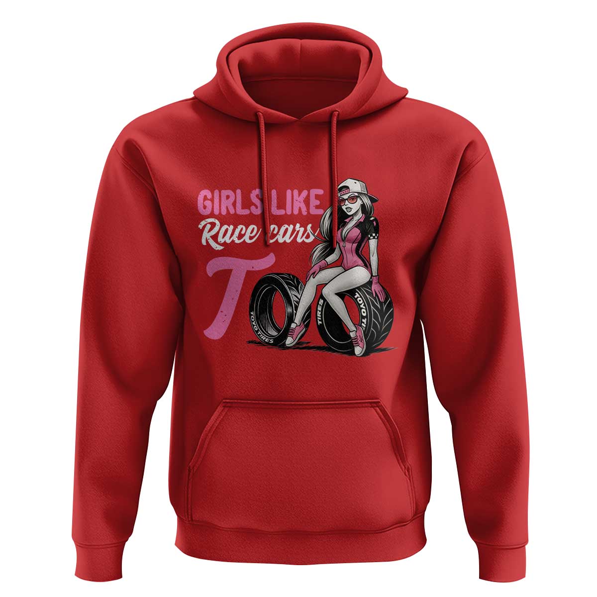 Racing Car Girl Hoodie Girls Like Race Cars Too - Wonder Print Shop