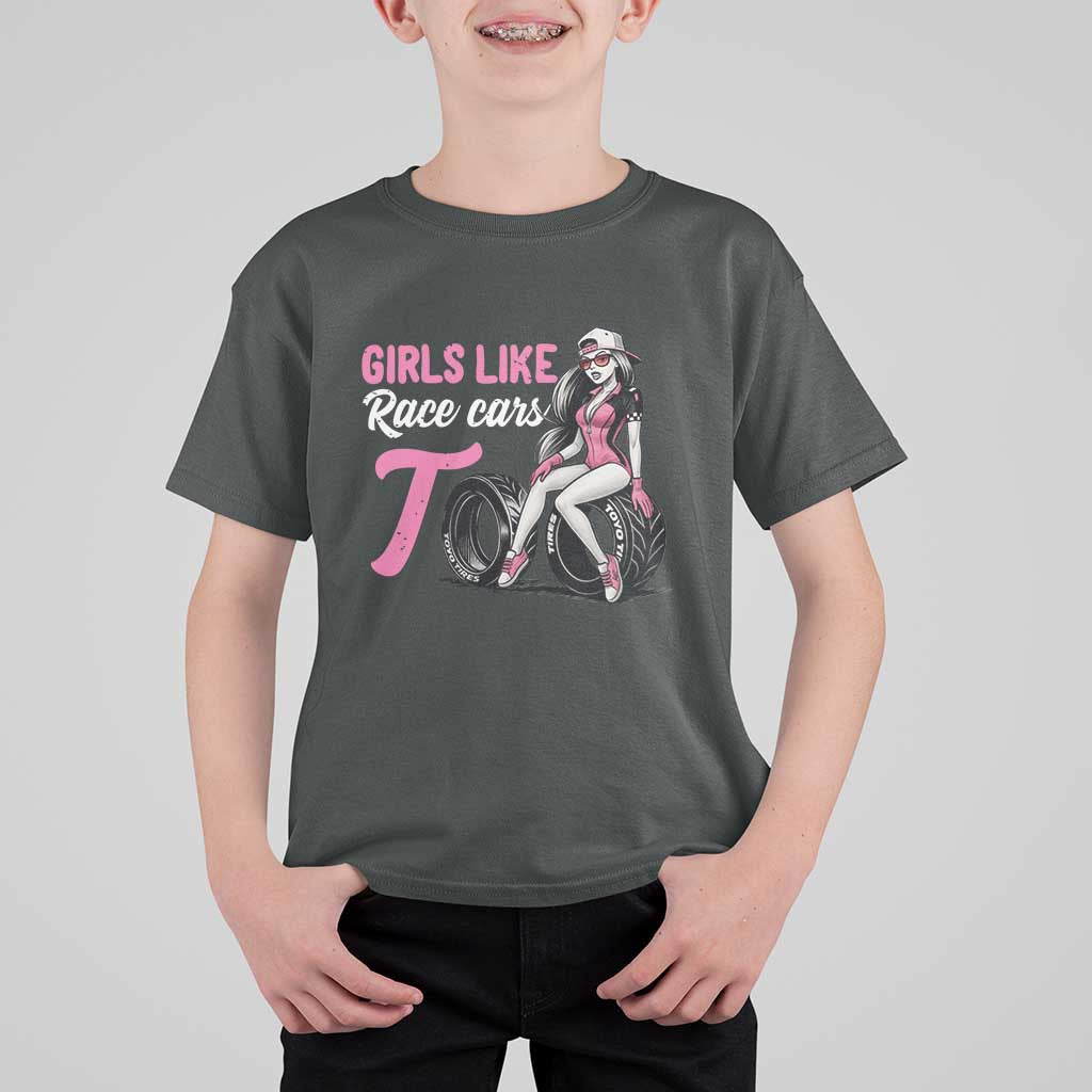 Racing Car Girl T Shirt For Kid Girls Like Race Cars Too - Wonder Print Shop