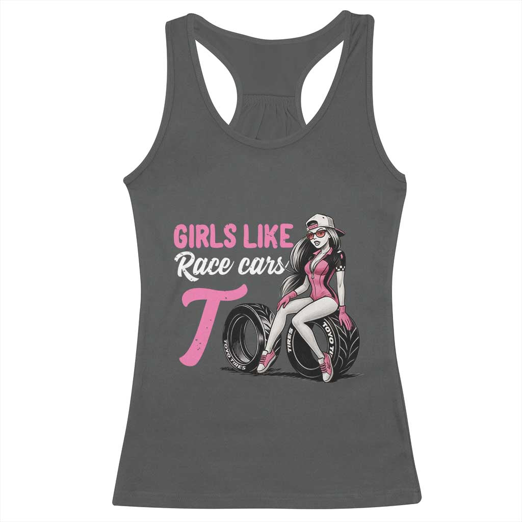 Racing Car Girl Racerback Tank Top Girls Like Race Cars Too - Wonder Print Shop