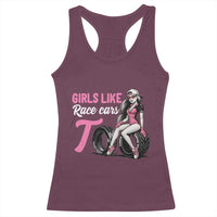 Racing Car Girl Racerback Tank Top Girls Like Race Cars Too - Wonder Print Shop