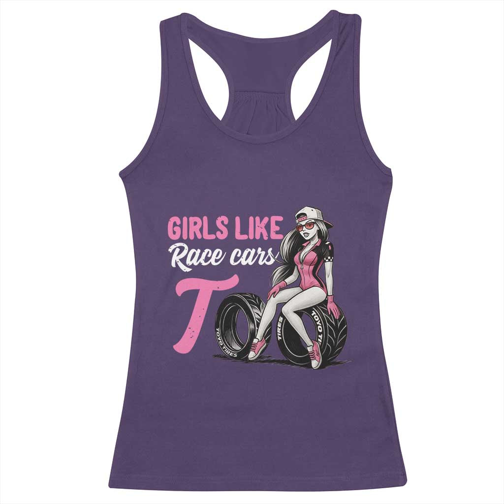 Racing Car Girl Racerback Tank Top Girls Like Race Cars Too - Wonder Print Shop