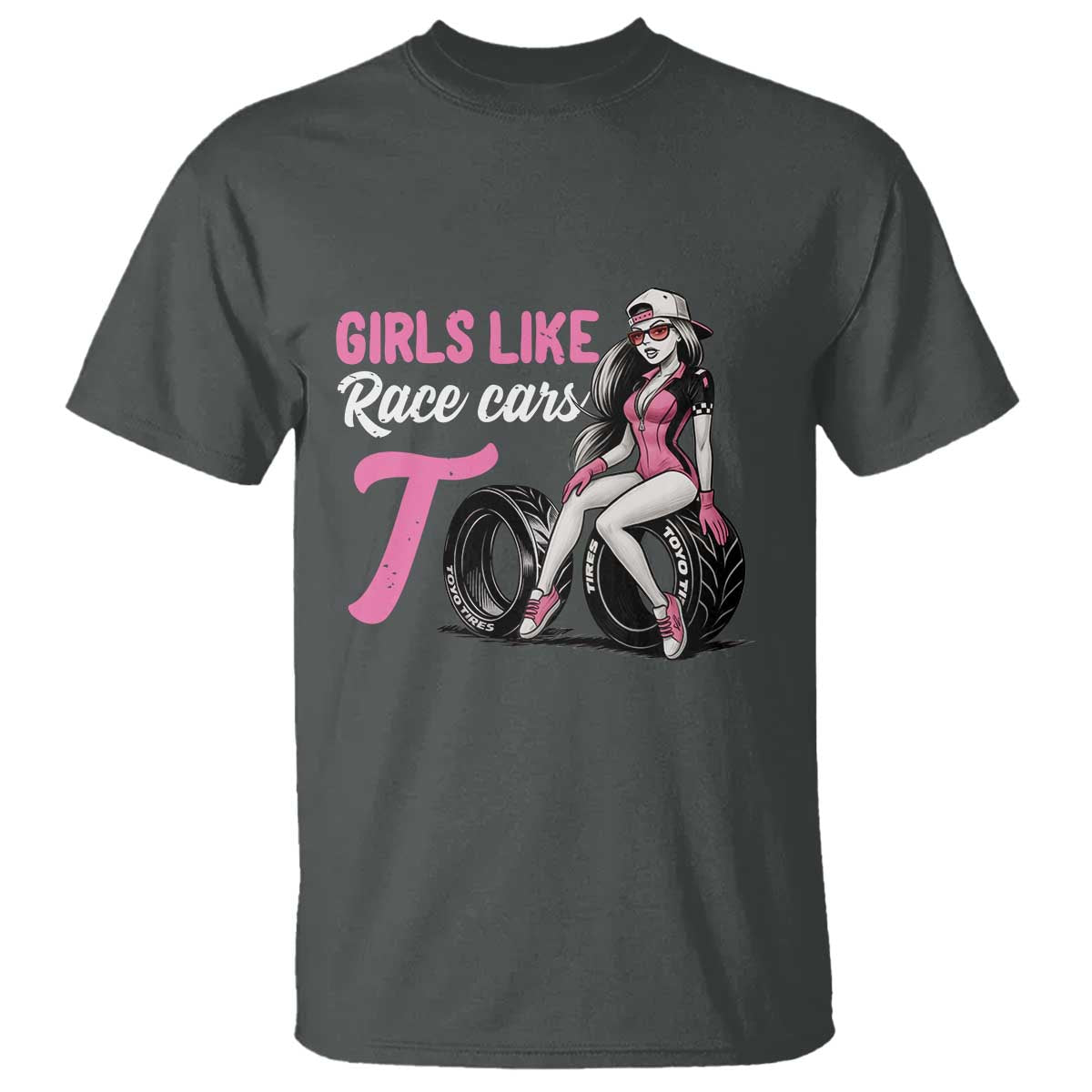Racing Car Girl T Shirt Girls Like Race Cars Too - Wonder Print Shop