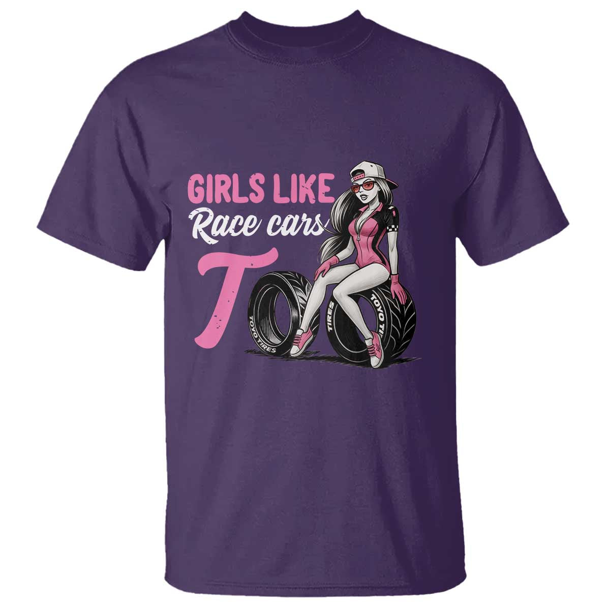 Racing Car Girl T Shirt Girls Like Race Cars Too - Wonder Print Shop