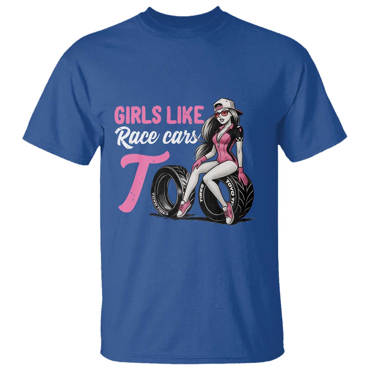 Racing Car Girl T Shirt Girls Like Race Cars Too - Wonder Print Shop