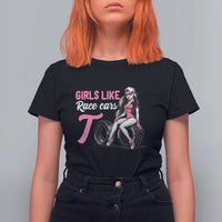 Racing Car Girl T Shirt For Women Girls Like Race Cars Too - Wonder Print Shop