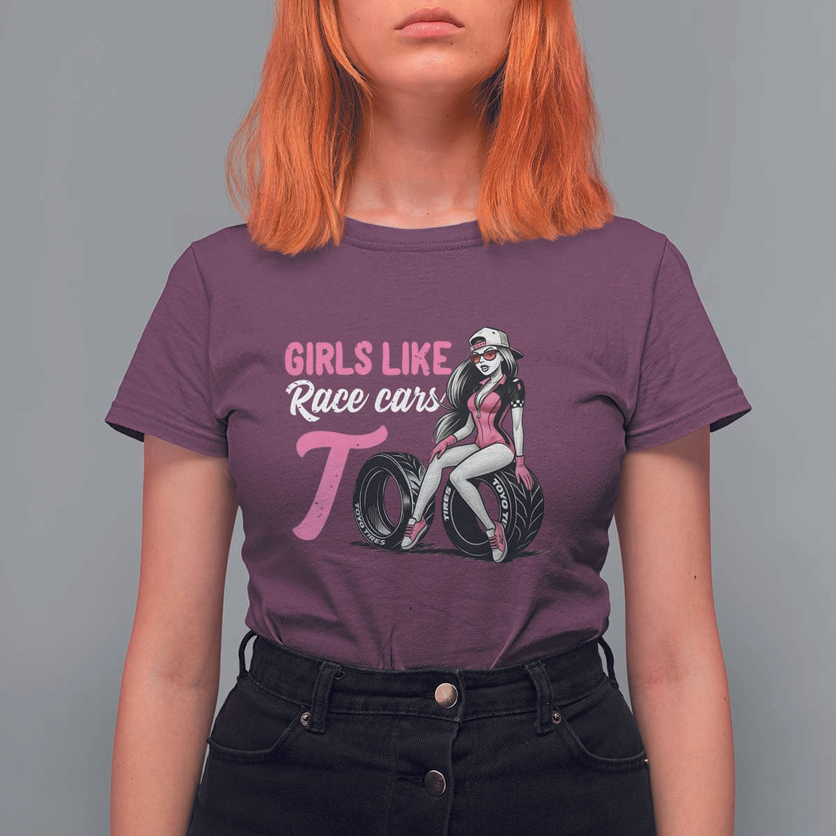 Racing Car Girl T Shirt For Women Girls Like Race Cars Too - Wonder Print Shop