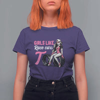 Racing Car Girl T Shirt For Women Girls Like Race Cars Too - Wonder Print Shop