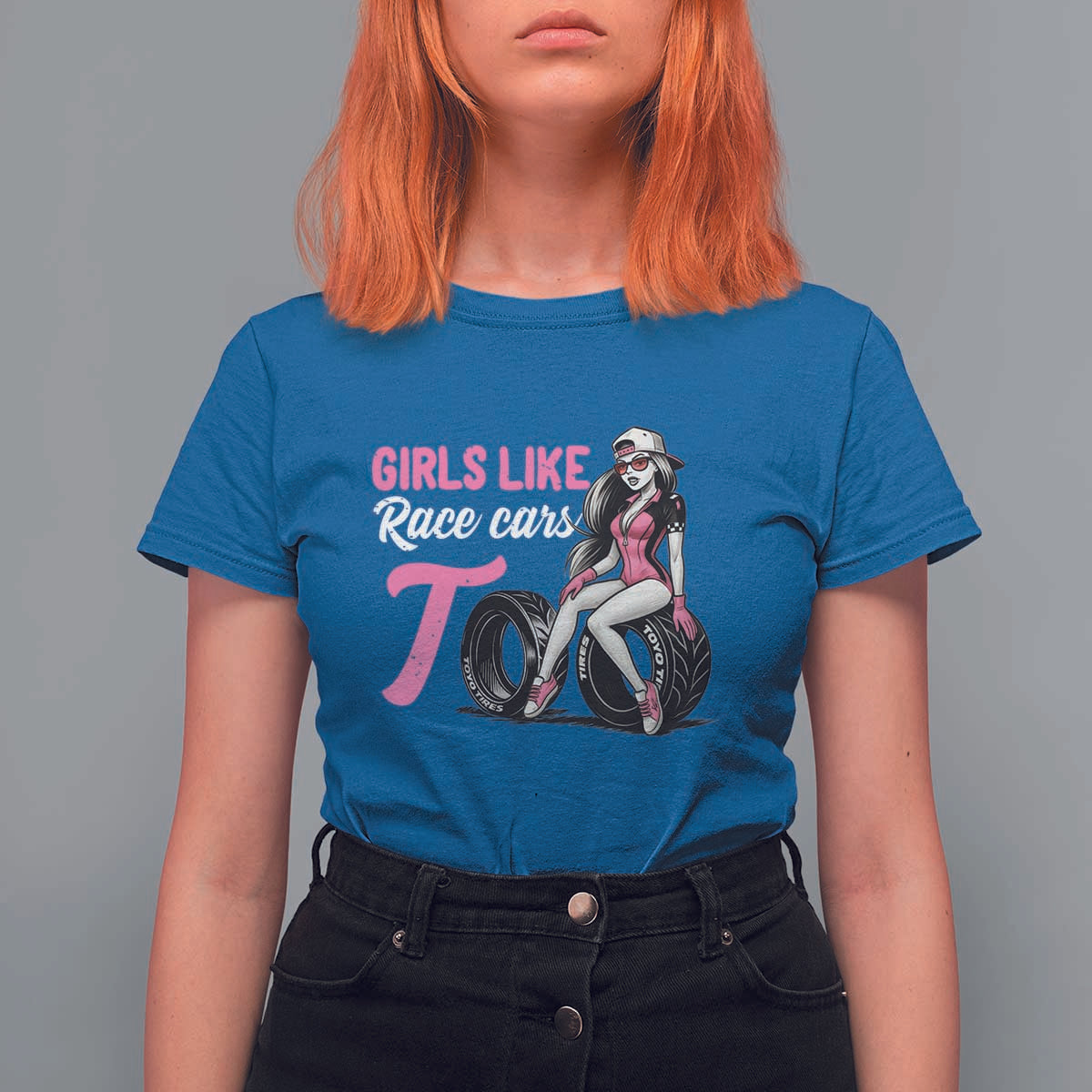 Racing Car Girl T Shirt For Women Girls Like Race Cars Too - Wonder Print Shop