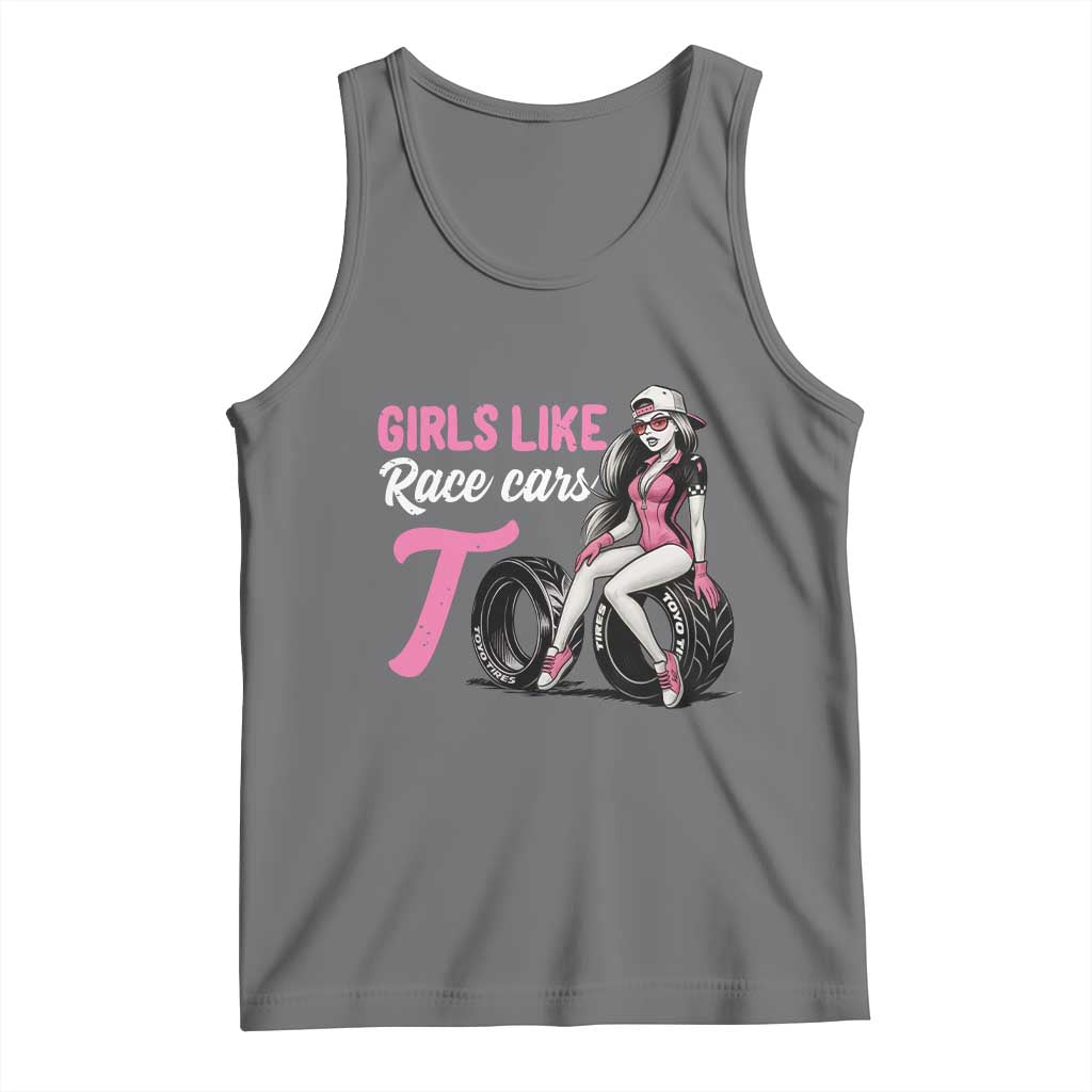 Racing Car Girl Tank Top Girls Like Race Cars Too - Wonder Print Shop